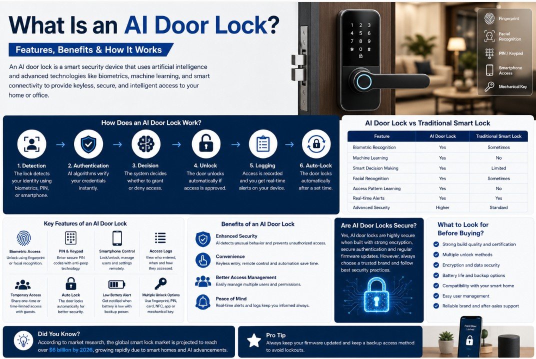 What Is an AI Door Lock? Features, Benefits & How It Works