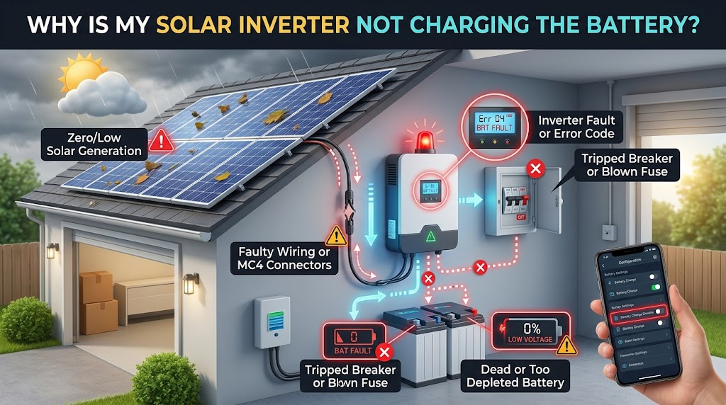 Why Is My Solar Inverter Not Charging the Battery? Common Causes and Fixes