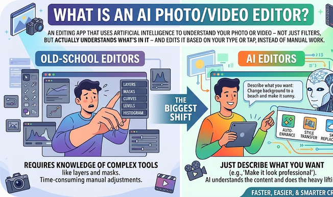 AI Photo & Video Editors: The Complete Beginner's Guide (2026)